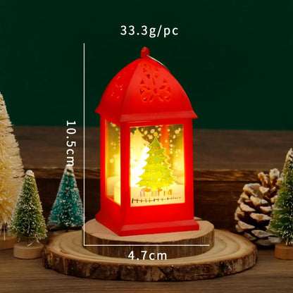 Small Snowman Christmas Table Lamp Decor