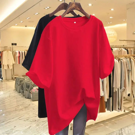 Trendy Oversized Cotton T-Shirts for Women