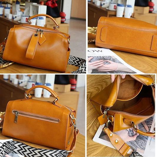 2024 Trendy Cowhide Leather Crossbody Handbags