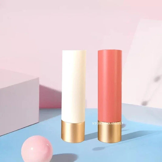 Matte Coral Orange Powder &amp; Lipstick Tubes