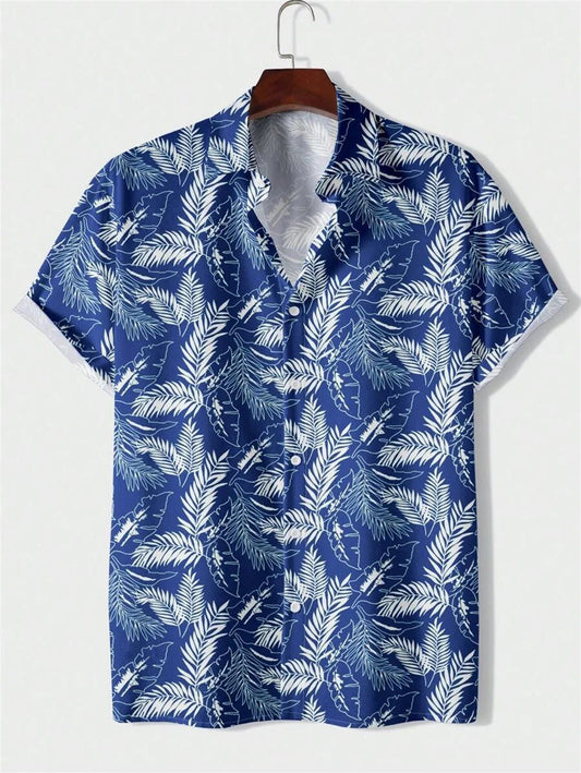 Men's 3D Printed Hawaiian Polo Shirt Summer