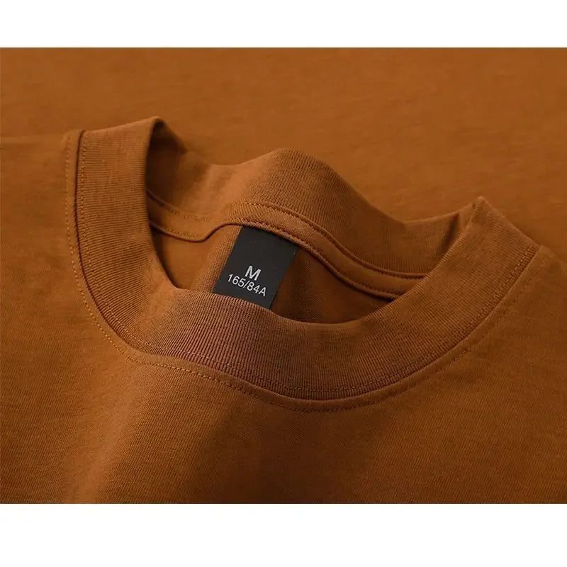 Heavy-Duty Cotton Short Sleeve T-Shirt for Men