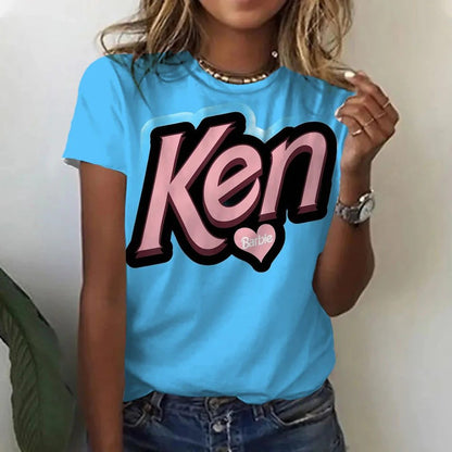 Casual 3D Printed Summer T-Shirt for Women