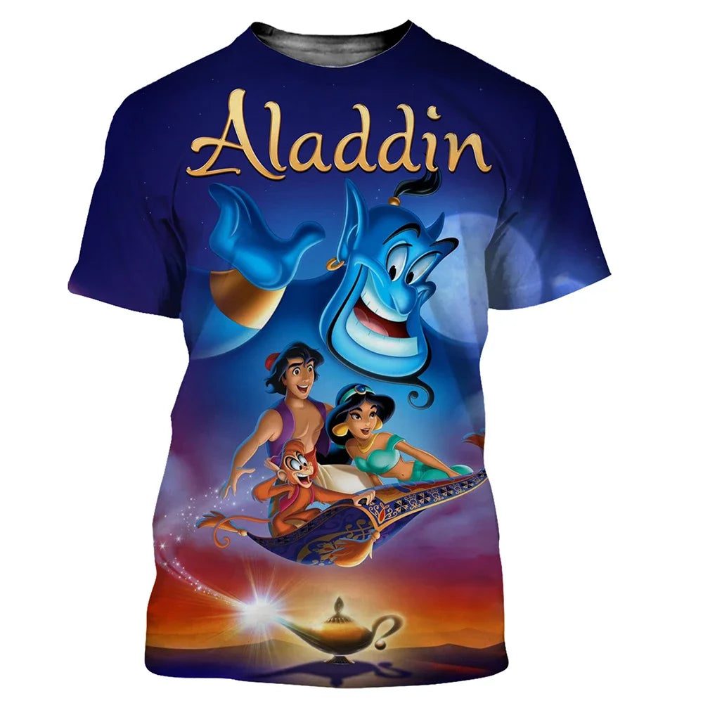 3D Printed Aladdin T-Shirts for Men Women