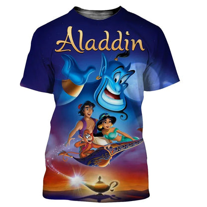 3D Printed Aladdin T-Shirts for Men Women