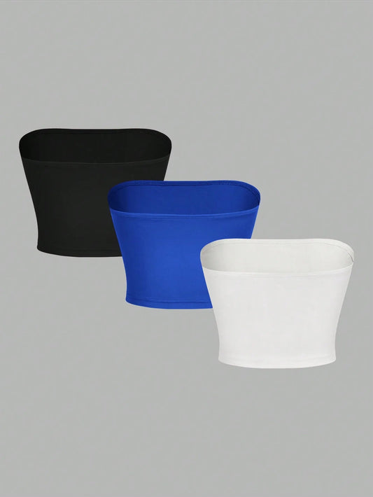 Women’s Strapless Crop Top Sleeveless Vest