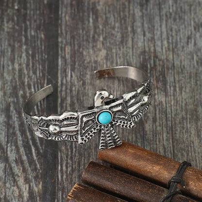 Turquoise Thunderbird Cuff Bracelet for Women