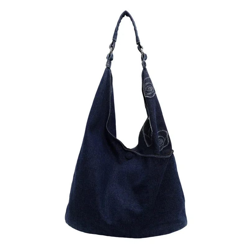2024 Large Denim Shoulder Bags for Women