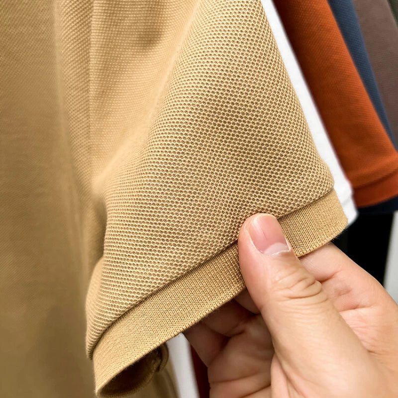 Men's Cotton Polo Shirt for Summer Sports