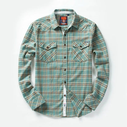 2024 Men's Plaid Flannel Shirt Casual