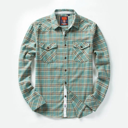 2024 Men's Plaid Flannel Shirt Casual
