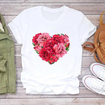 Floral Print Oversized T-Shirt for Women