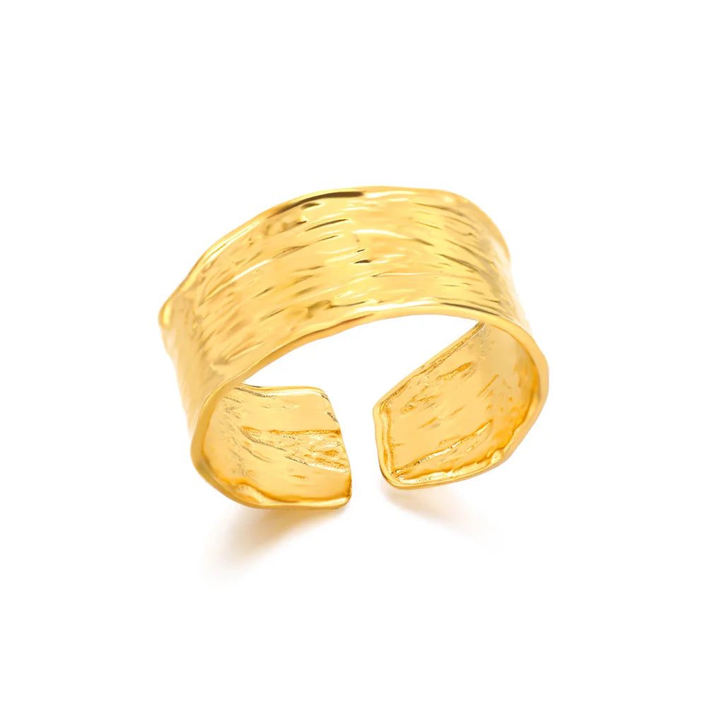 Adjustable Gold Stainless Steel Waterproof Rings