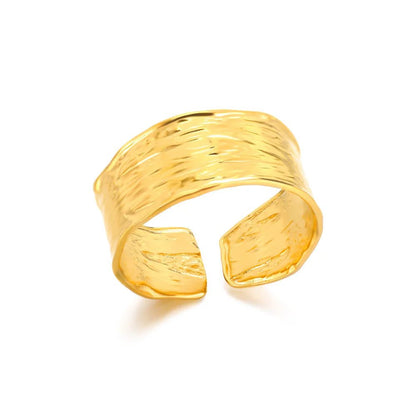 Adjustable Gold Stainless Steel Waterproof Rings