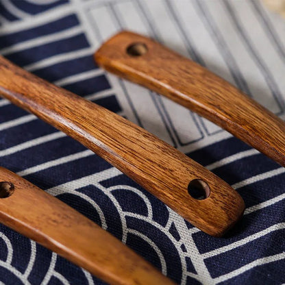 Elegant Wooden Soup Spoons with Long Handle