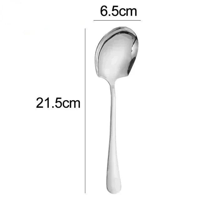 Large Stainless Steel Soup Spoons Long Handle