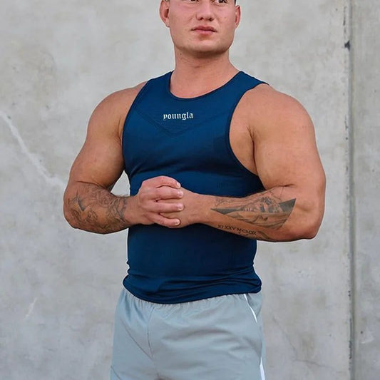 Men's Ribbed Tank Top - Cool Summer Sleeveless