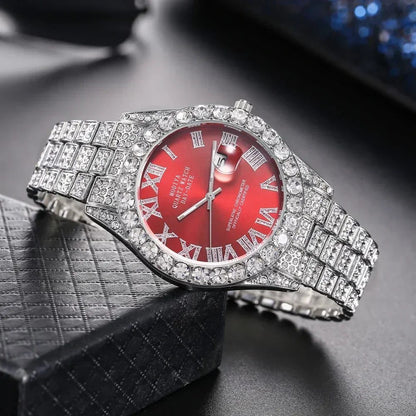 Luxury Rhinestone Quartz Hip Hop Watch Unisex