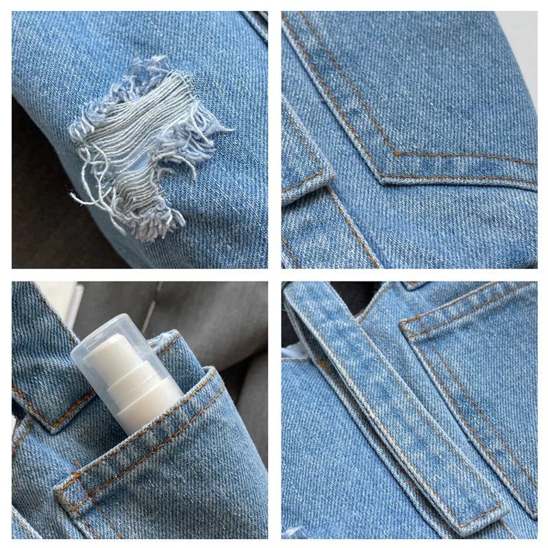 2023 Small Denim Bucket Bag for Women