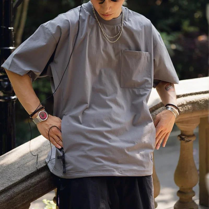 Men's Quick-Drying Multi-Pocket Casual T-Shirt