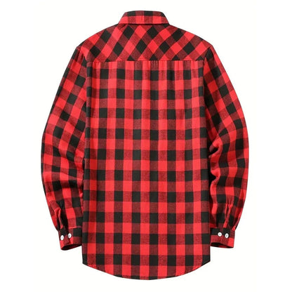Classic Plaid Flannel Shirt for Men