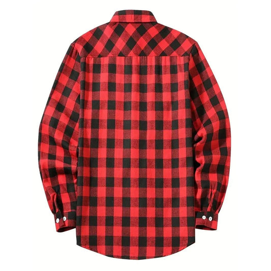 Classic Plaid Flannel Shirt for Men