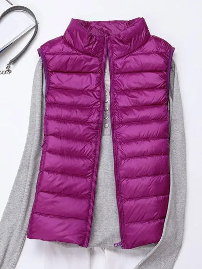 Women’s Ultra Light Duck Down Vest Slim