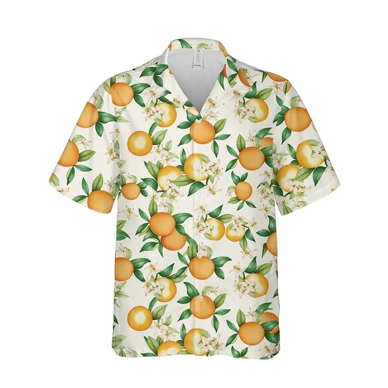 Men's Hawaiian Shirt 3D Fruit Print