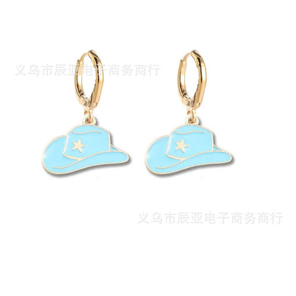 Trendy Western Cowboy Earrings for Beach Parties