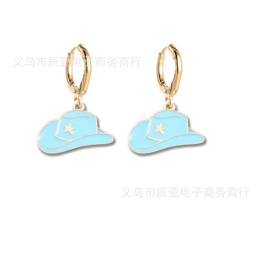 Trendy Western Cowboy Earrings for Beach Parties
