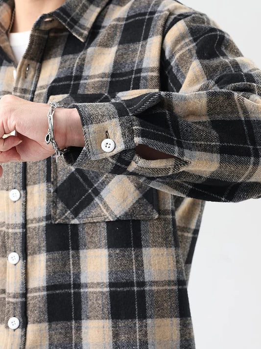 Plus Size Flannel Shirt for Men
