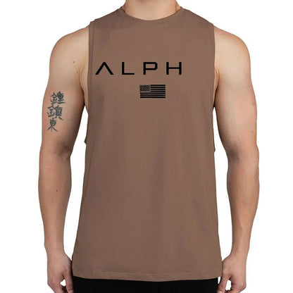 Men's Summer Cotton Sleeveless Workout Tank Top