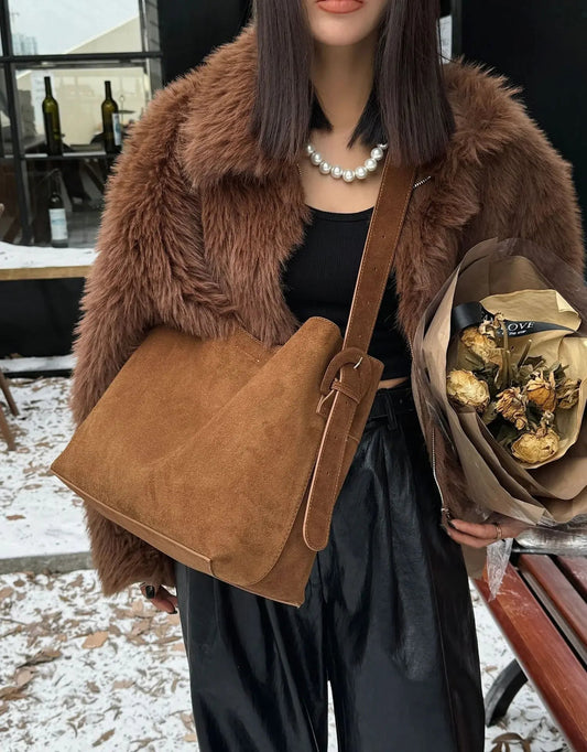 Luxury Suede Tote Bags for Women