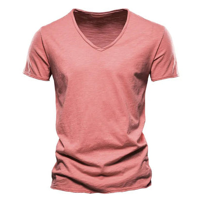 Men's Cotton V-Neck T-Shirt for Fitness
