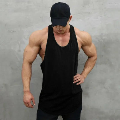 Men's Mesh Tank Top for Summer Fitness