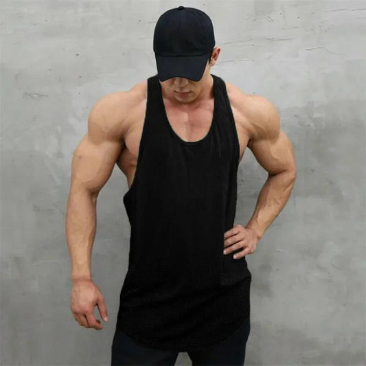 Men's Mesh Tank Top for Summer Fitness