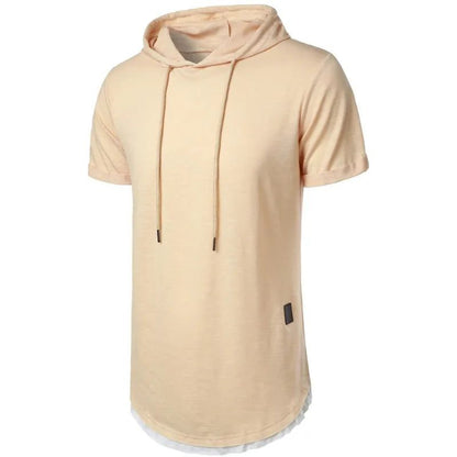 Lightweight Men's Short Sleeve Hoodie T-shirt
