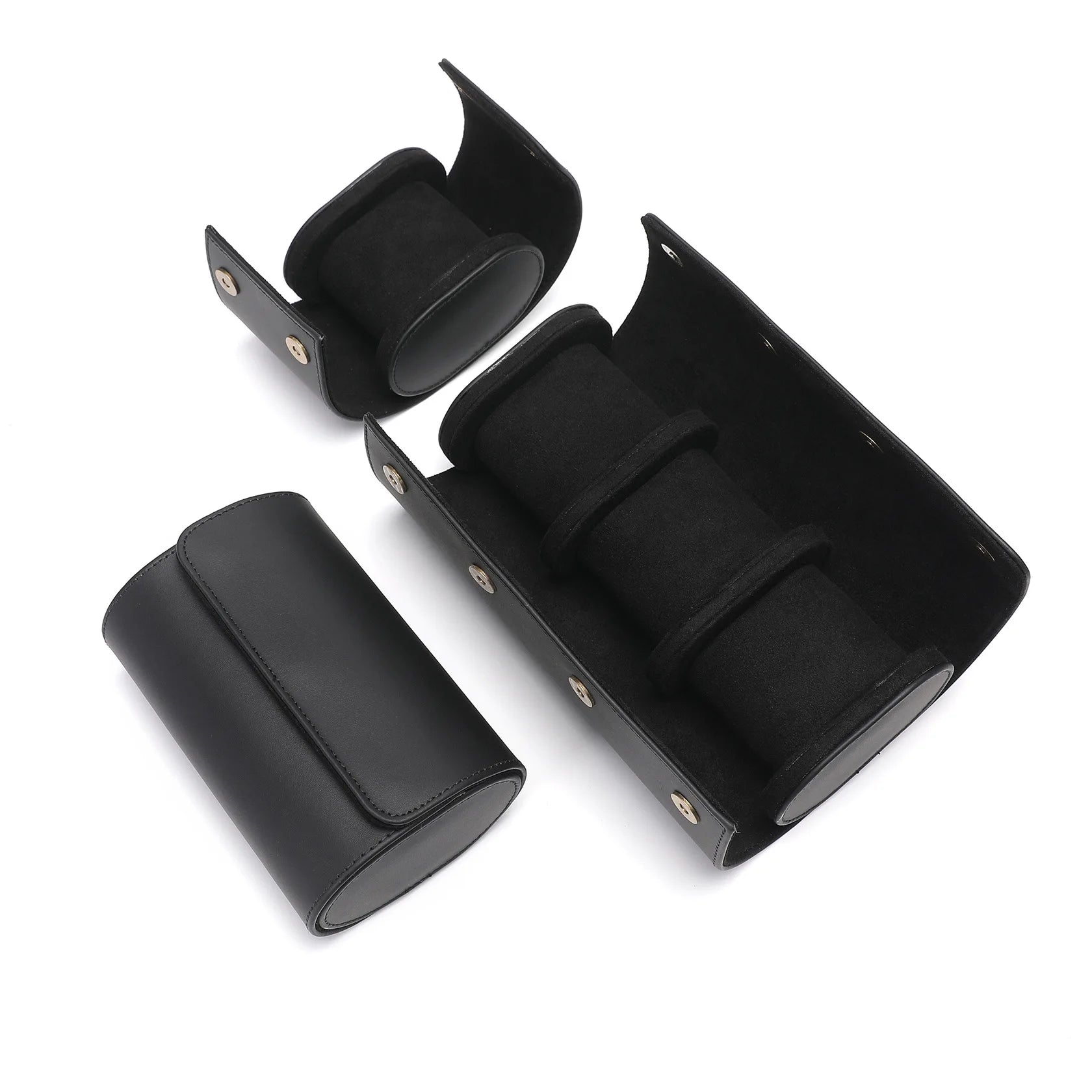 Classic Leather Watch Travel Case Organizer