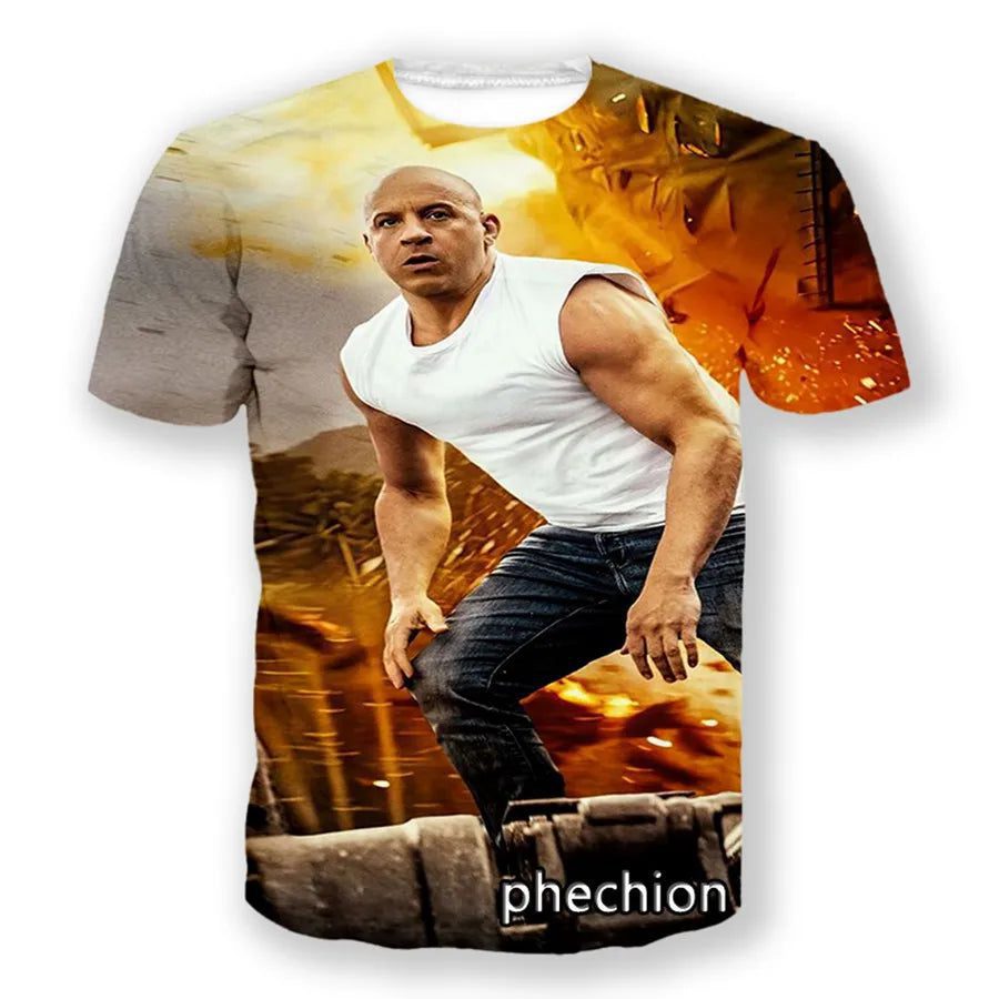 Unisex 3D Print Diesel T-Shirt for Hip Hop