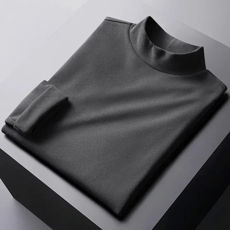 Men's Thermal Long Sleeve Velvet Undershirt
