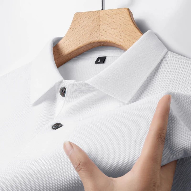 Men's Cotton Polo Shirt for Summer Sports