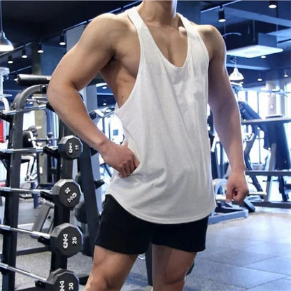 Men's Mesh Tank Top for Summer Fitness