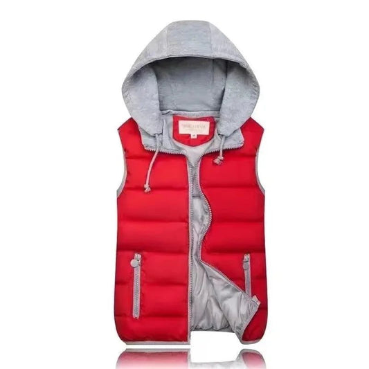 Korean Women Puffer Vest Warm Oversized