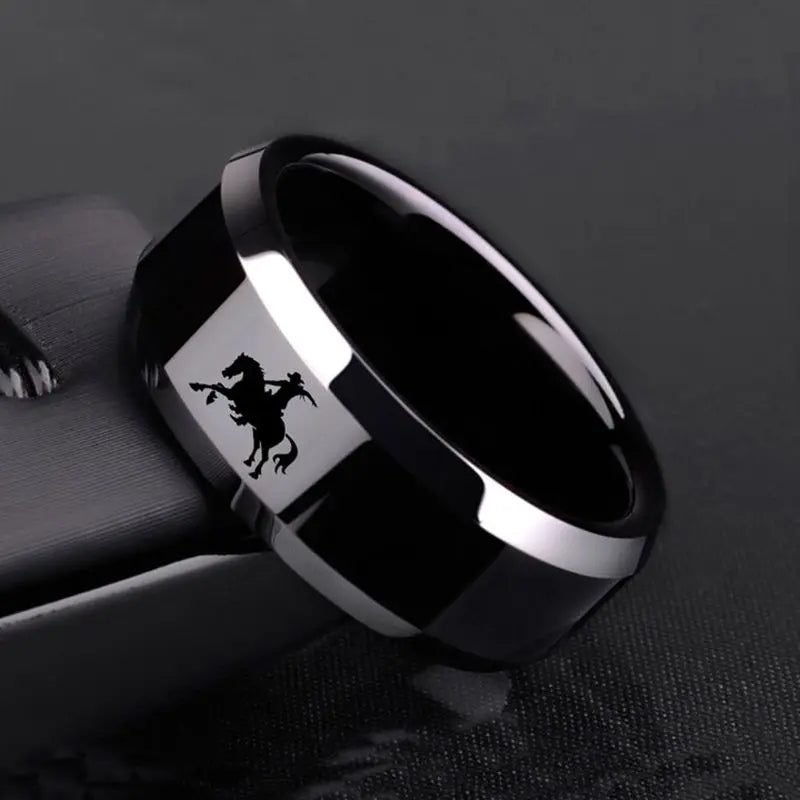 Vintage Bull Skull Men's Ring Western Jewelry