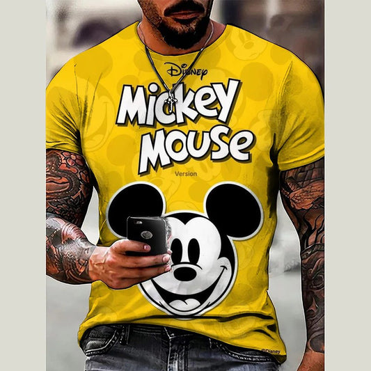 High-Quality Men's Disney Mickey Mouse T-Shirt