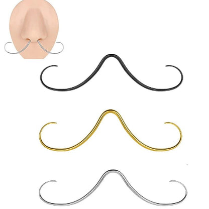 Stainless Steel Mustache Nose Ring Jewelry