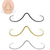Stainless Steel Mustache Nose Ring Jewelry