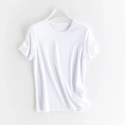 Luxury Silk Cropped T-Shirts for Women