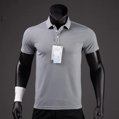 Luxury Men's Golf Polo Shirt - Quick-Drying