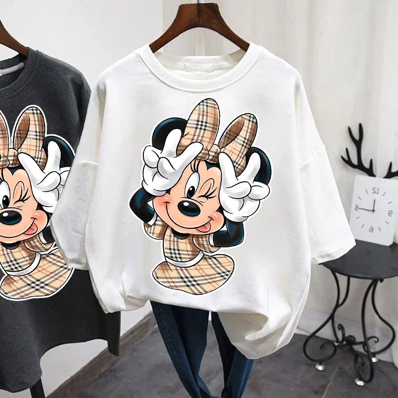 Vintage Oversized Mickey Minnie T-Shirt for Women